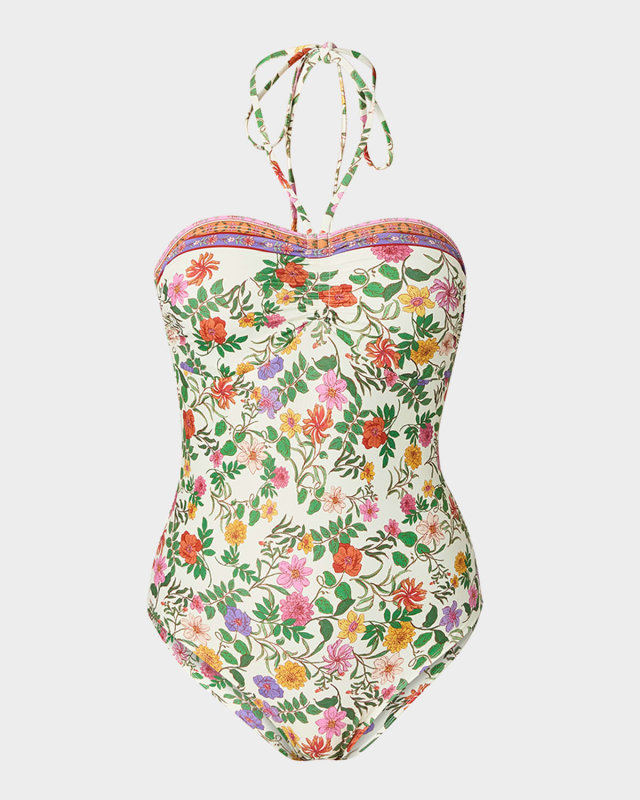 Cinched One-Piece Swimsuit